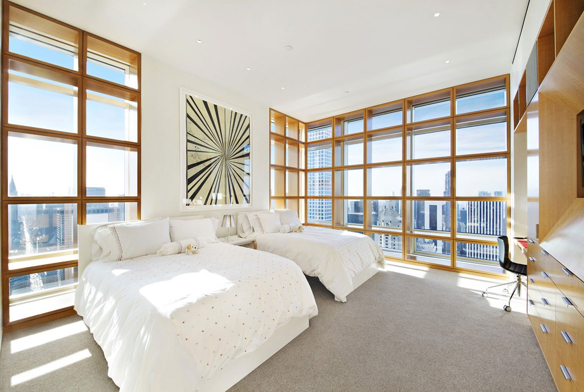 Luxury apartment bay view